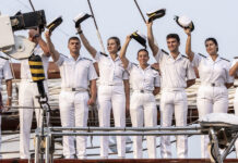 Llegada del buque Juan Sebastián Elcano a Nueva York
